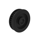 36T x 9mm Wide Double Flange Aluminum Pulley (HTD 5mm, 1/2” Hex Bore)