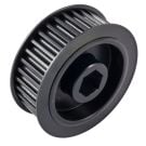 36T x 15mm Wide Aluminum Pulley (HTD 5mm, 1/2" Hex)