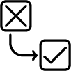 Valuing the importance of learning from failure icon Valuing the importance of learning from failure icon